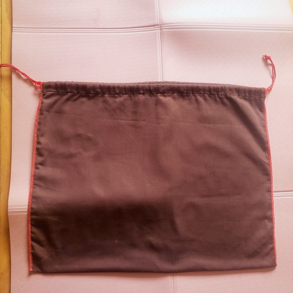 Coach Y2K Brown Red Drawstring Bag Vintage - Picture 4 of 5